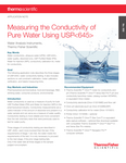 Measuring the Conductivity of Pure Water Using USP<645> (język angielski, pdf)