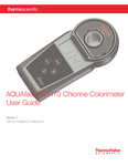 Manual: Orion AQUAfast AQ3170 Chlorine Colorimeter (język angielski, pdf)