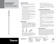 Orion Micro pH Electrode - Instruction Sheet (język angielski, pdf)