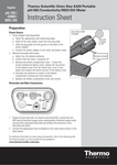 Instruction Sheet: Orion Star A329 pH/ISE/Conductivity/Dissolved Oxygen Portable Mutliparameter Meter (język angielski, pdf)