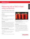 Measuring salt as NaCl in food using conductivity (język angielski, pdf)