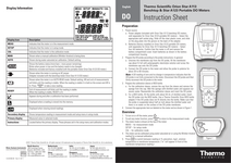 Thermo Scientific Orion Star A113 Benchtop & Star A123 Portable Conductivity Meters Instruction Sheet (język angielski, pdf)