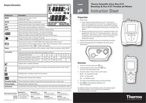 Orion Star A111 Benchtop & Star A121 Portable pH Meters Instruction Sheet (język angielski, pdf)