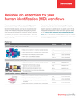 Flyer: Reliable lab essentials for your human identification (HID) workflows