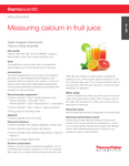 Measuring calcium in fruit juice (język angielski, pdf)